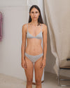 BASERANGE Mississippi Bra Narrow Collection Bamboo Fiber Bamboo Cotton Soft Underwear France BAS-BRMI-BA-SU25-Grey Melange